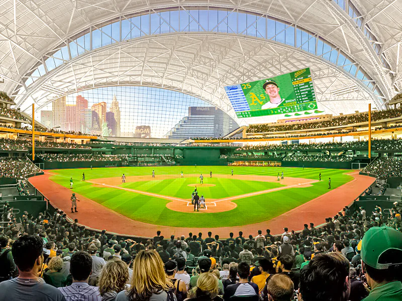 Groundbreaking at Athletics new ballpark in Las Vegas
