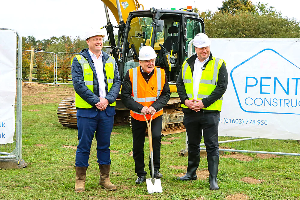 Groundbreaking at Snetterton race circuit in Norfolk