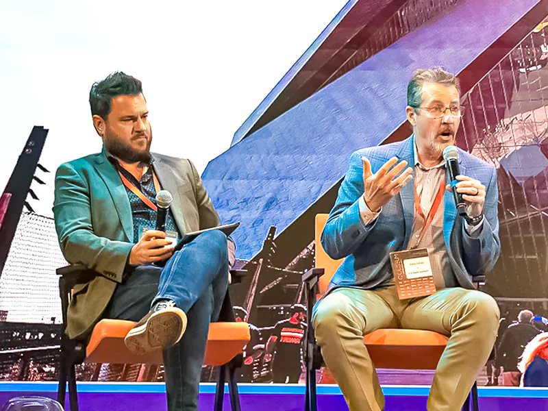 Drum and Adkinson at Coliseum Summit