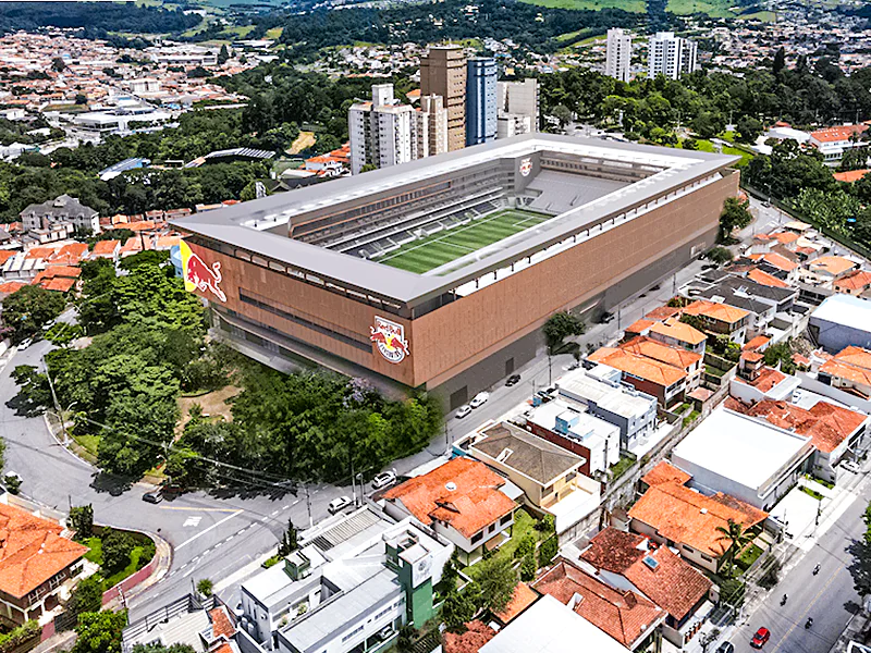 Brasileiro Série A football club Red Bull Bragantino presents new Red Bull Arena