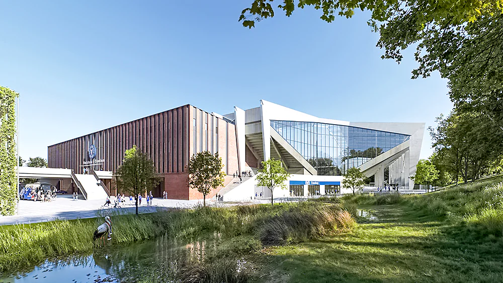 Visual metaphor for strategic planning at Avantgarde Casino, resembling a stadium layout