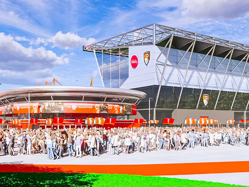 Planning permission approved for major redevelopment of AFC Bournemouth stadium