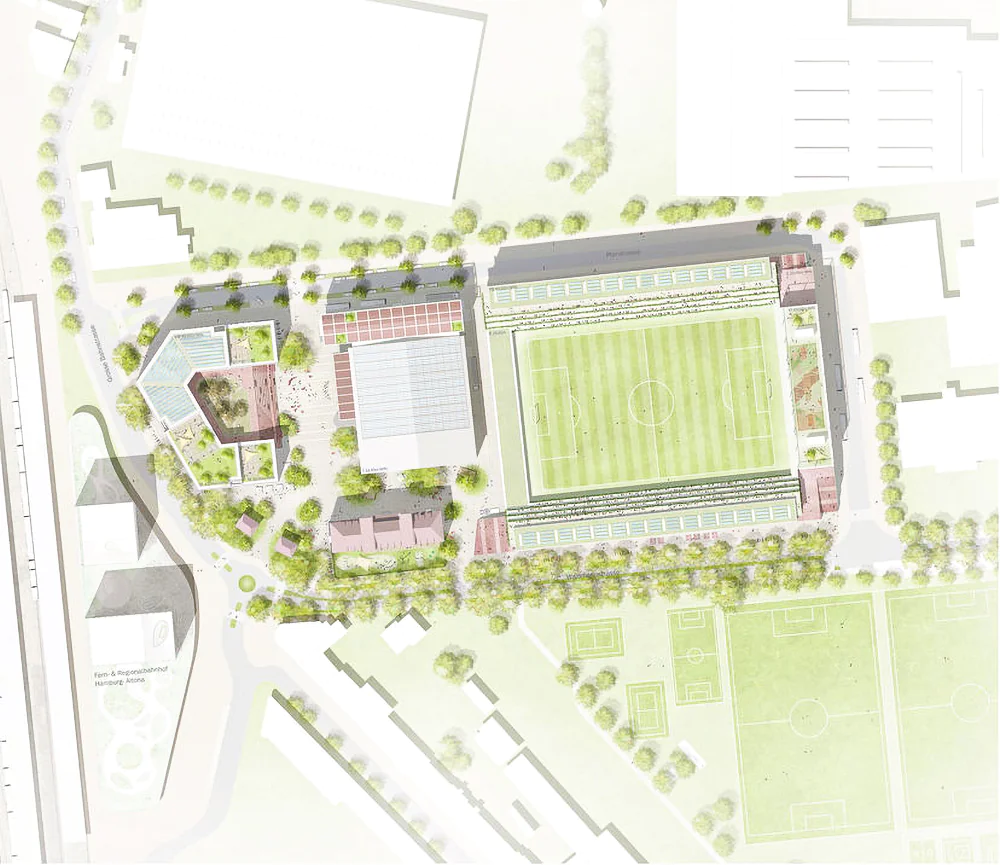 Stadium and music hall for Hamburg