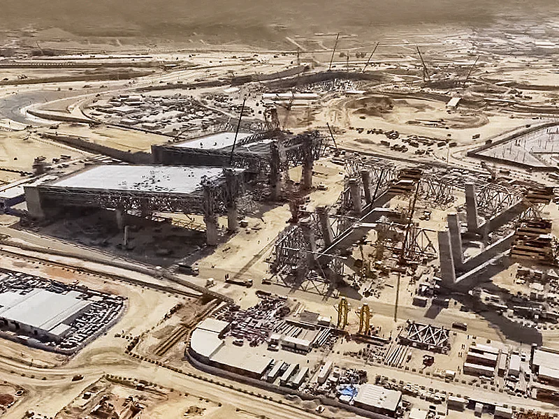 Construction Progresses Rapidly On The Blade At Qiddiya Speed Park Track