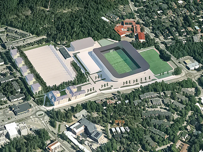 Helsinki planning a new football stadium Oulunkylä Sports Park