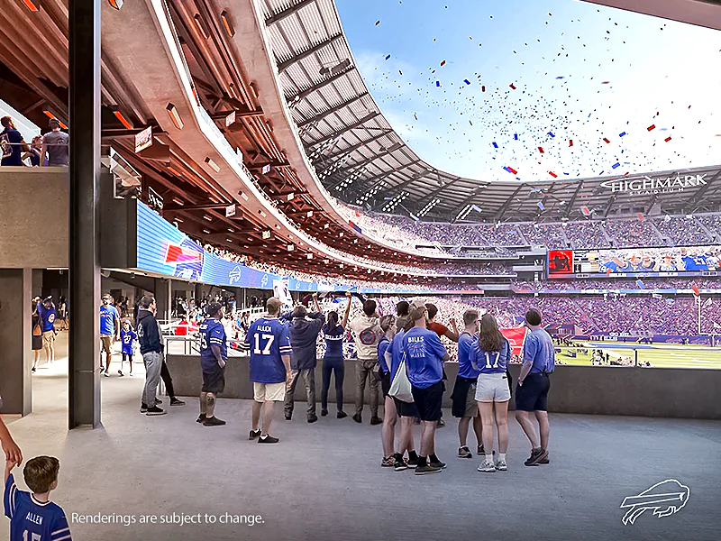 Seven sensory rooms at new Highmark Stadium