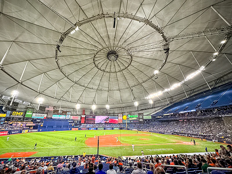 Tampa Bay Rays returned to Tropicana Field