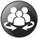 Peer to peer relationships icon