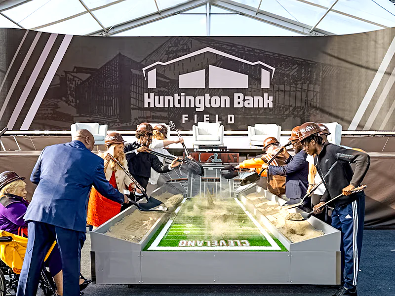 Cleveland Browns break ground on new $2.6bn stadium