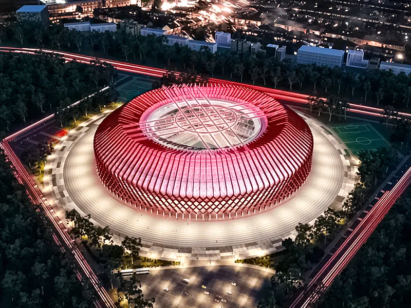 Kyrgyzstan is building Azattyk Arena in Bishkek