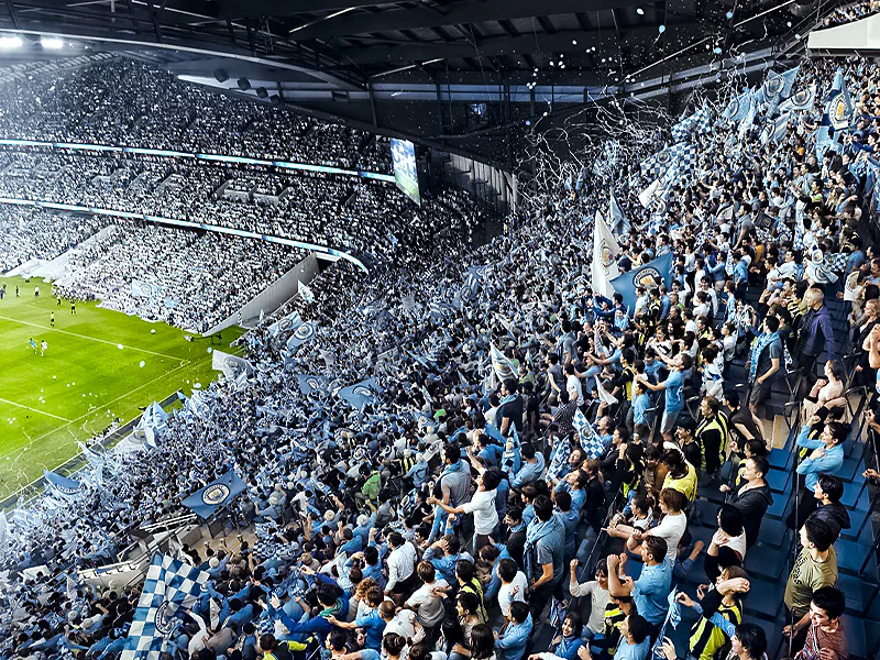 Manchester City Etihad Stadium expanded North Stand fan pilot - Coliseum