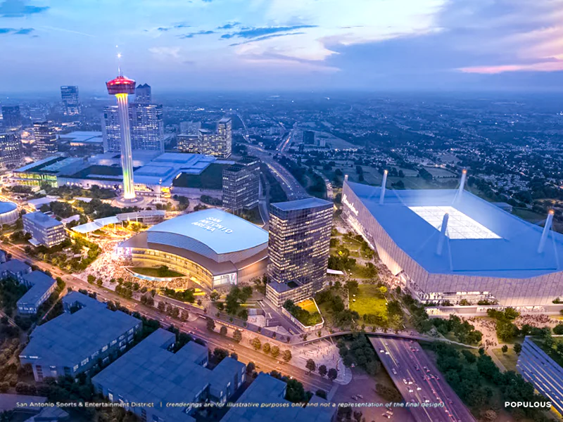 Spurs Sports & Entertainment has hired companies to plan its new $1.3 billion arena