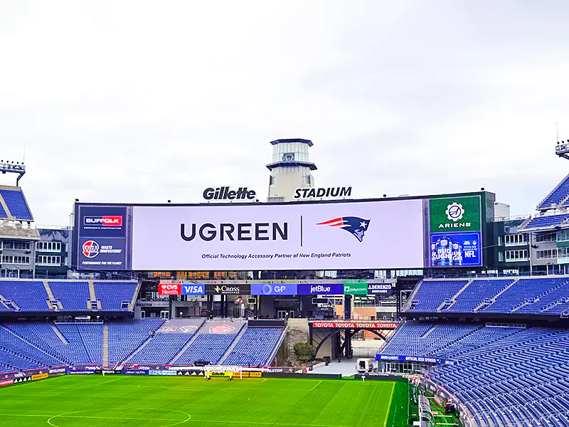 UGREEN new technology accessory partner of New England Patriots