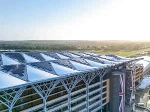 Ascot Grandstand with new solar installation 