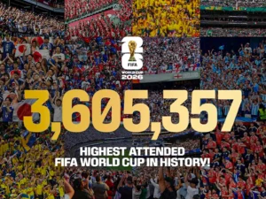 FIFA World Cup breaks attendance record 