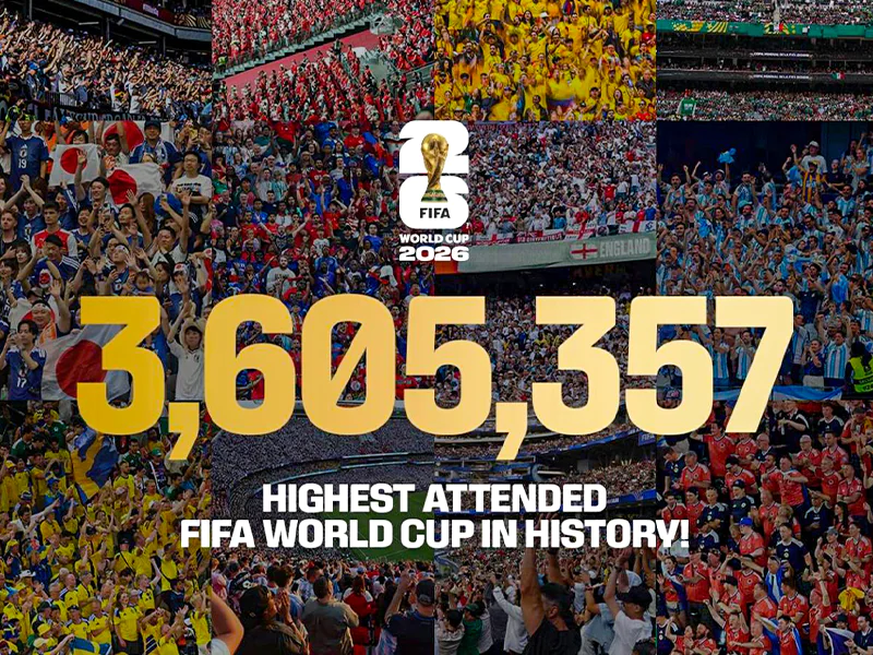 FIFA World Cup breaks attendance record