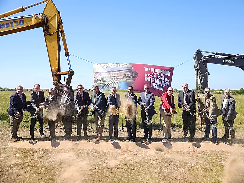 Ground-breaking at new arena for the University of Oklahoma
