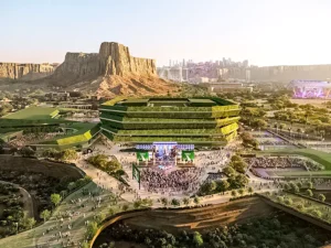 National Tennis Center in Qiddiya designed by Populous 