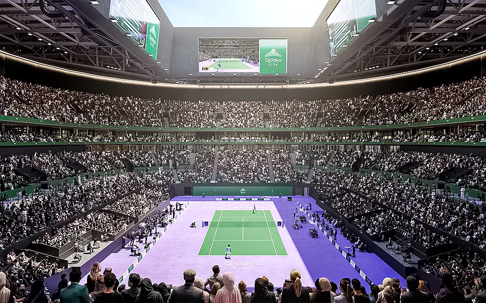 National Tennis Center in Qiddiya designed by Populous