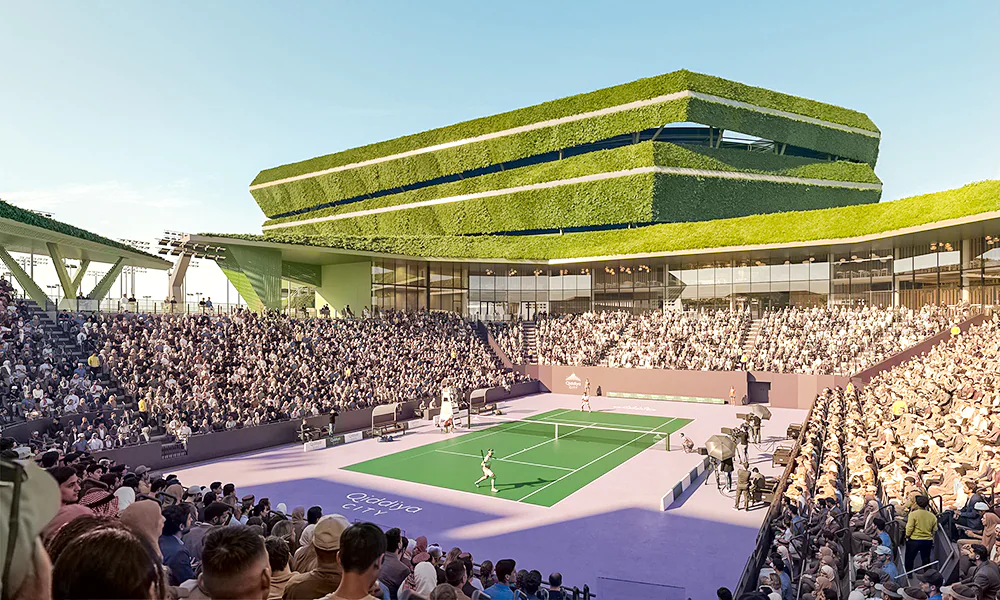National Tennis Center in Qiddiya designed by Populous