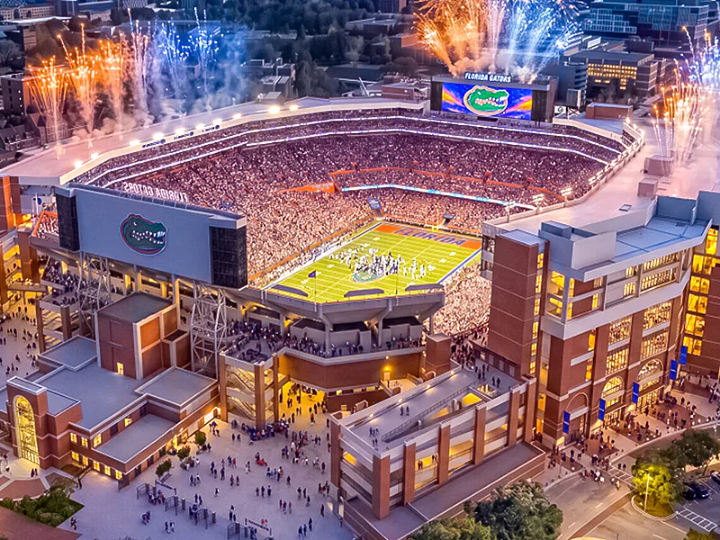 The University of Florida has unveiled plans for a $1.45 billion renovation of Ben Hill Griffin Stadium