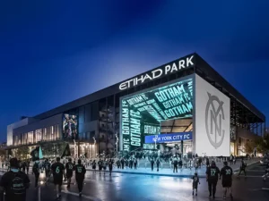 Etihad Park will also be home to National Women’s Soccer League franchise Gotham FC 