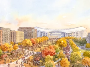 Government of the District of Columbia revealed plans for mixed-use development proposed to surround the future Washington Commanders stadium 