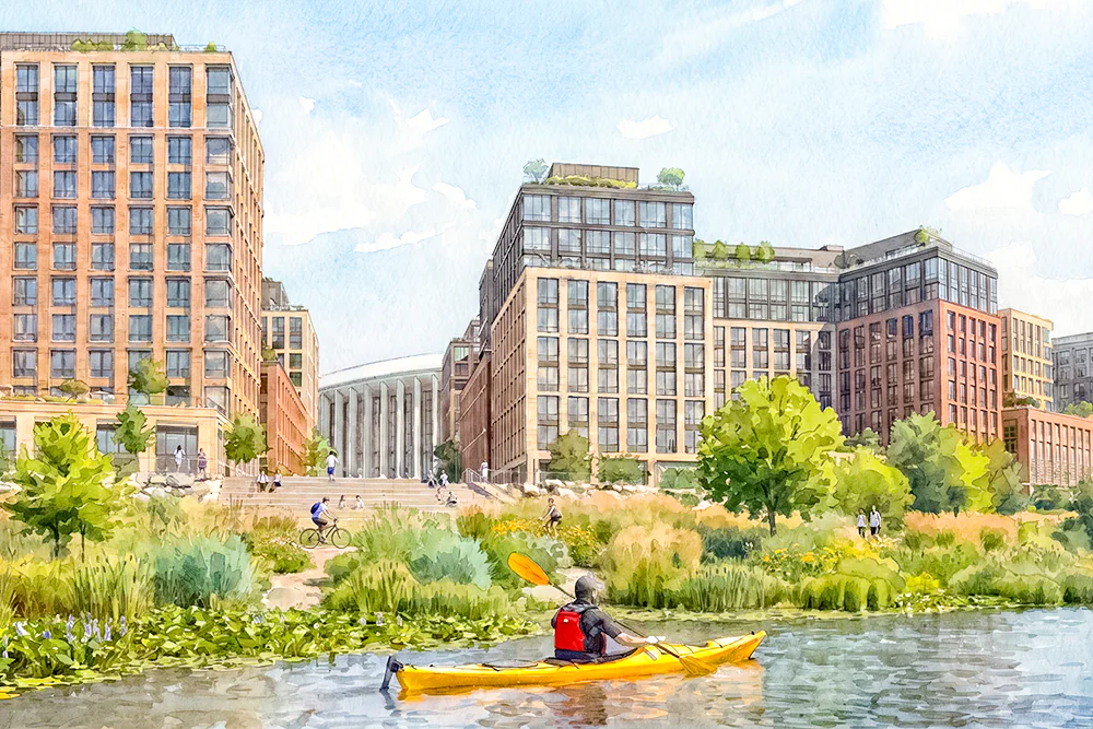 Government of the District of Columbia revealed plans for mixed-use development proposed to surround the future Washington Commanders stadium