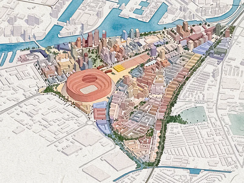 ManUnited new stadium and masterplan takes shape