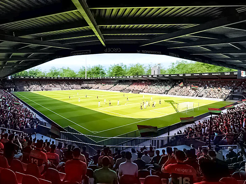 NEC Nijmegen has presented an expansion of stadium capacity plan
