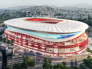 Olympiacos fc reveals new stadium plans 