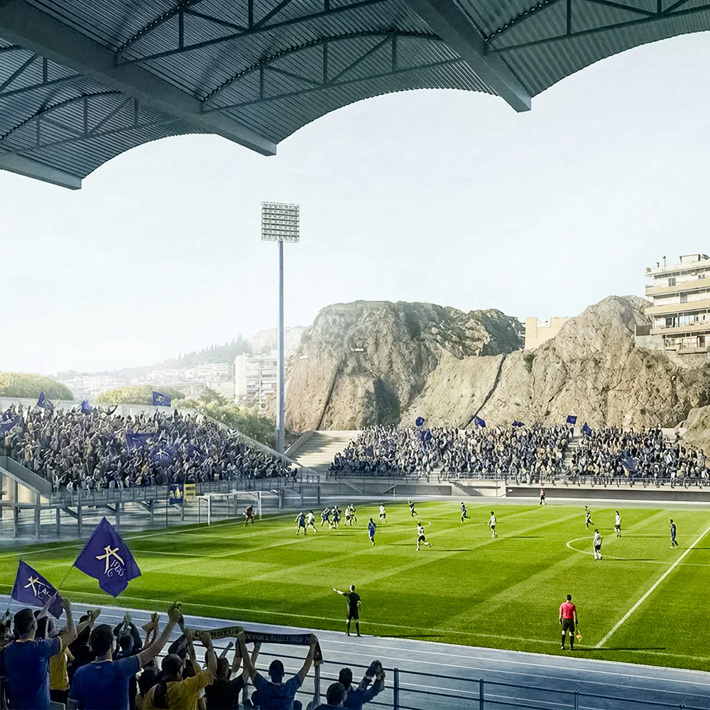 Regenerate of Grigoris Lamprakis Stadium of Athens Kallithea FC
