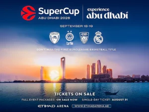 Etihad Arena will host new Euroleague Basketball’s SuperCup event 