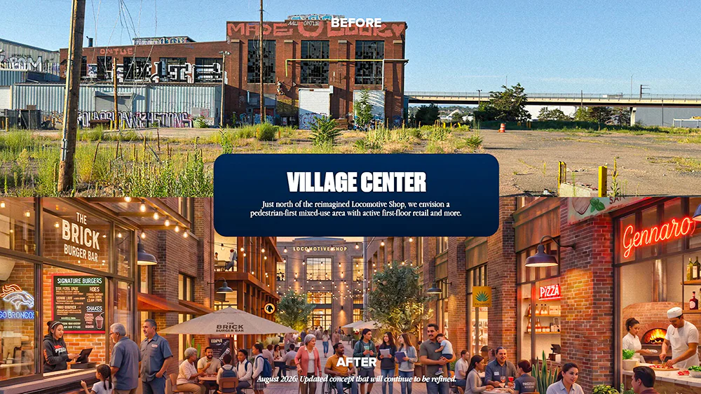 Mixed-use development vision around new Denver Broncos stadium
