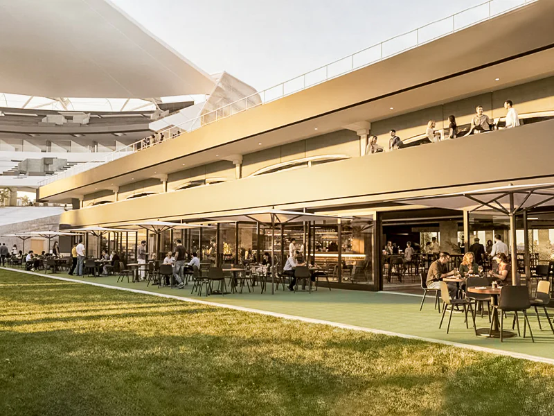 New field-level hospitality at Eden Park