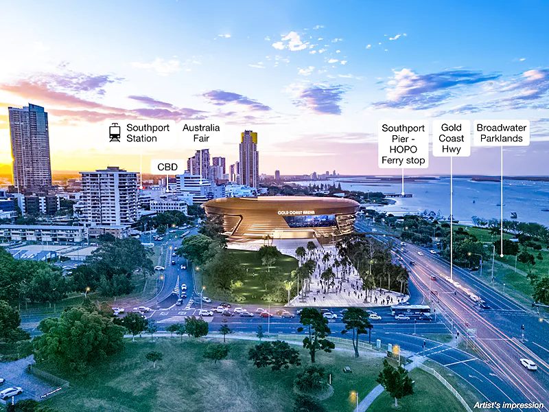 Plans for the new Gold Coast Arena have been put on hold