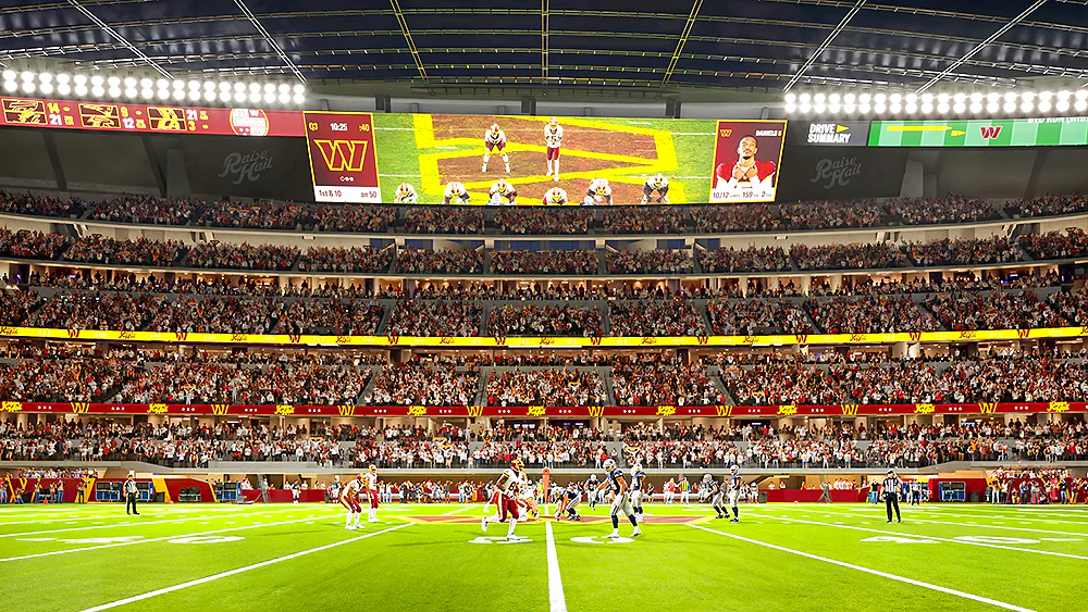Commanders unveil first look at new stadium seating bowl