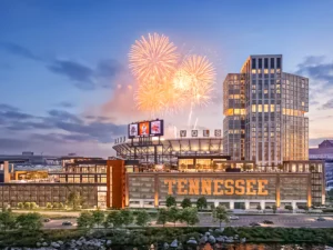RVX Ventures, Arctos Sports (KKR) and Magellan Development Group LLC have secured construction financing for the mixed-use development adjacent to Neyland Stadium 