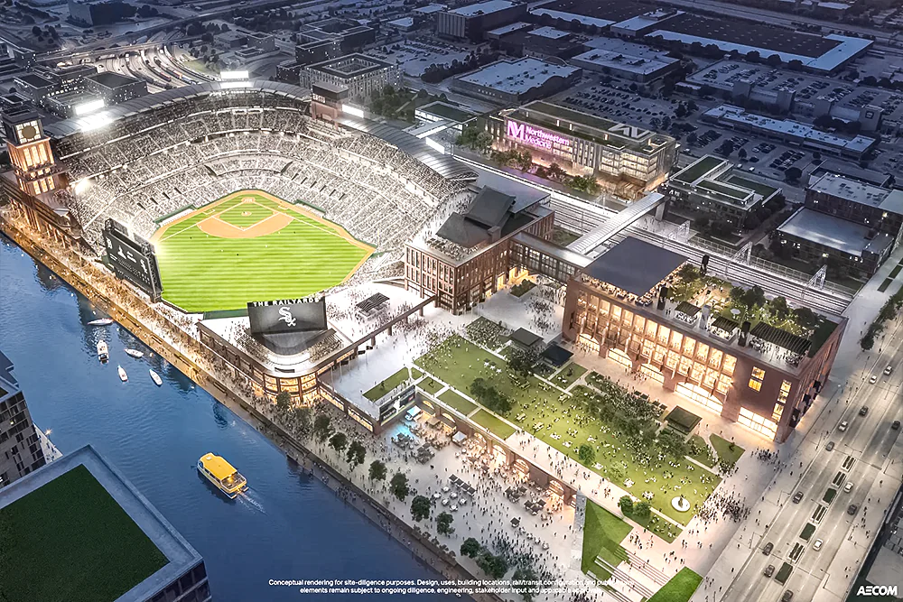 Plans for new White Sox stadium in Chicago