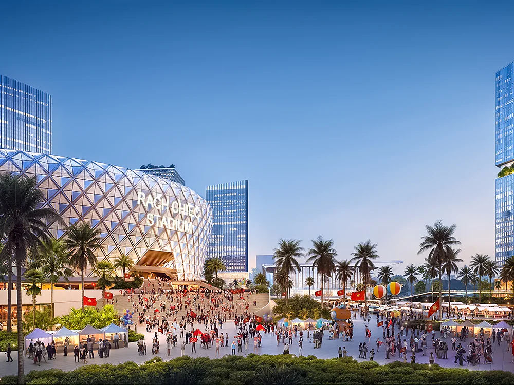 Populous to design the 70,000-seat stadium and arena at Vietnam’s new Rach Chiec National Sports Complex