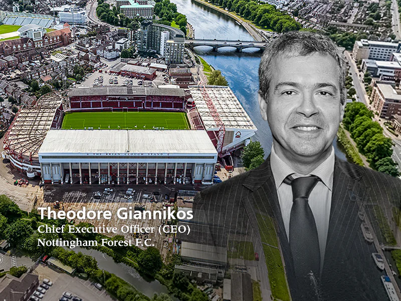 Theodore Giannikos has been appointed chief executive of Nottingham Forest