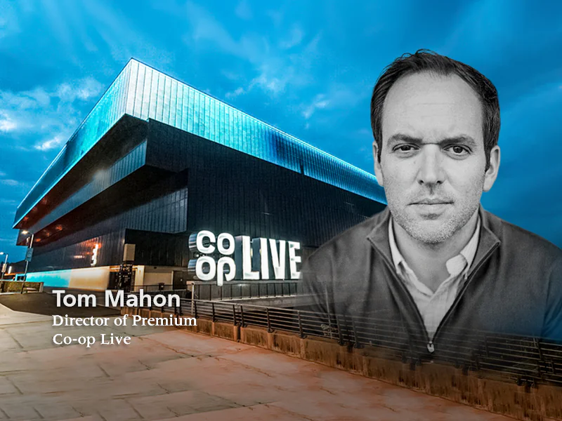 Tom Mahon new role as director of premium at Manchester’s Co-op Live Arena