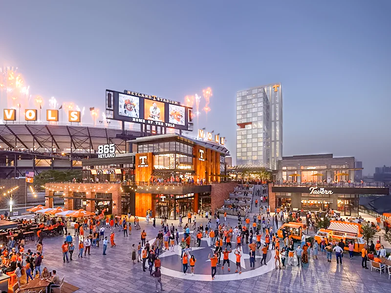 University of Tennessee names entertainment district 865 Neyland