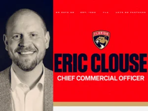 Eric Clouse has been named chief commercial officer of the Florida Panthers 