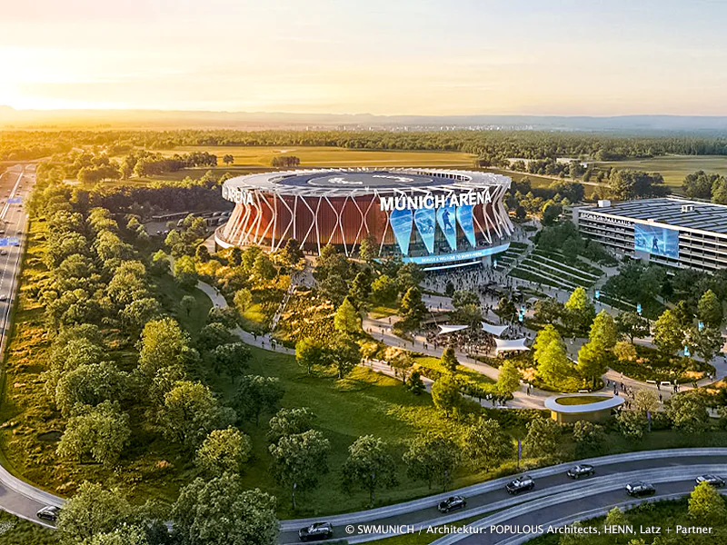 Initial construction work begins on new Munich arena