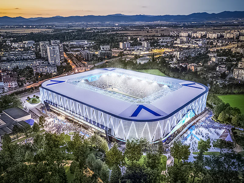 Latest progress on Georgi Asparuhov Stadium for PFC Levski Sofia