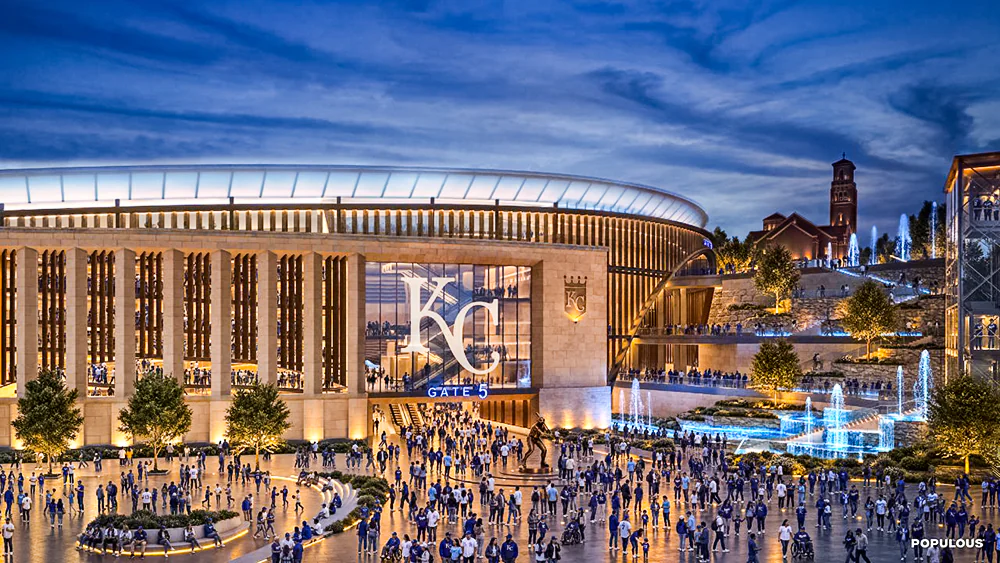 Populous has been named architect of record for the Kansas City Royals' new downtown ballpark