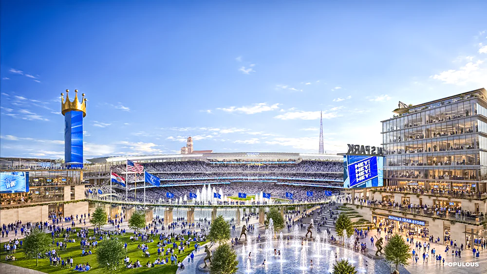 Populous has been named architect of record for the Kansas City Royals' new downtown ballpark
