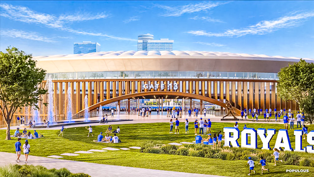 Populous has been named architect of record for the Kansas City Royals' new downtown ballpark