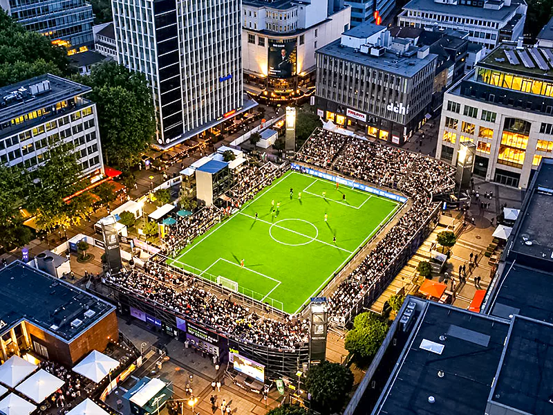 For the SOCCA World Cup the Kennedyplatz in Essen became a stadium